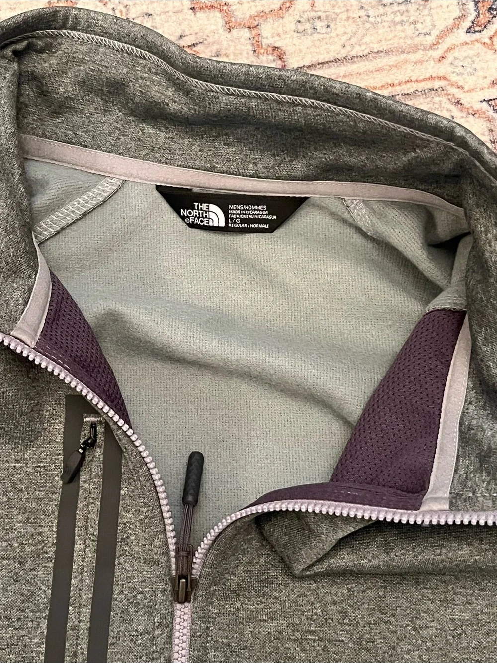 Men's Full-Zip Green Softshell Jacket